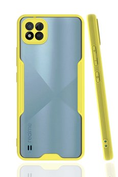 CepteToptan Realme C11 2021 Kılıf Platin Silikon - Sarı - DROPX4295-7583