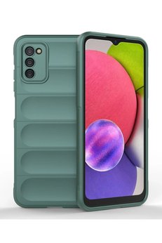 CepteToptan Samsung Galaxy A03S Kılıf Optimum Silikon - Koyu Yeşil - DROPX9984-1353