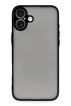 CepteToptan iPhone 16 Plus Kılıf Montreal Silikon Kapak - Siyah - DROPX3662-7292