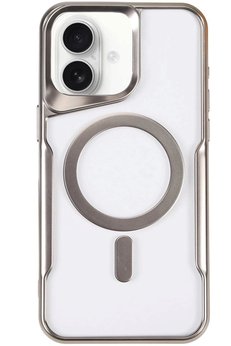 CepteToptan iPhone 16 Plus Kılıf Boyi Magsafe Silikon Kapak - Gümüş - DROPX6525-6753
