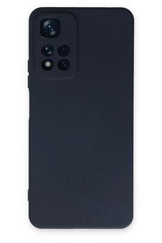 CepteToptan Xiaomi Redmi Note 11 Pro Plus 5G Kılıf Nano içi Kadife Silikon - Lacivert - DROPX7256-9854