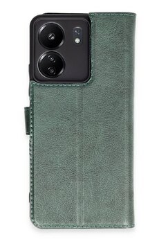 CepteToptan Xiaomi Redmi 13C Kılıf Trend S Plus Kapaklı Kılıf - Yeşil - DROPX3752-6327