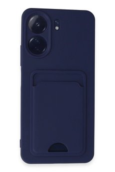 CepteToptan Xiaomi Redmi 13C Kılıf Kelvin Kartvizitli Silikon - Lacivert - DROPX8705-4720