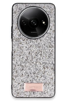 CepteToptan Xiaomi Redmi A3 4G Bright Simli Kapak - Gümüş - DROPX5409-9355 Uyumlu