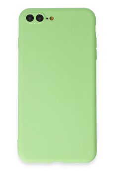 CepteToptan iPhone 7 Plus Kılıf First Silikon - Açık Yeşil - DROPX7122-2496