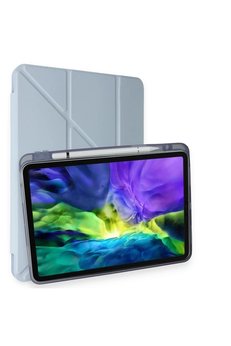CepteToptan iPad Pro 11 (2024) Kılıf Kalemlikli Mars Tablet Kılıfı - Mavi - DROPX5330-9839