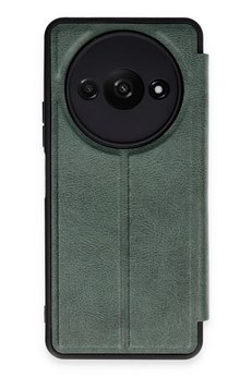 CepteToptan Xiaomi Redmi A3 4G Kılıf Flip Cover - Koyu Yeşil - BRH023009-8565