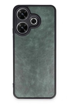 CepteToptan Xiaomi Redmi 13 4G Kılıf Aras Deri Kapak - Koyu Yeşil - DROPX6170-9698