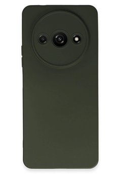 CepteToptan Xiaomi Redmi A3 4G Kılıf Nano içi Kadife Silikon - Koyu Yeşil - DROPX6469-8969