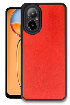 CepteToptan Realme 12 Lite Kılıf Aras Deri Kapak - Kırmızı - DROPX5472-7966