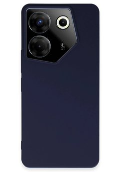 CepteToptan Tecno Camon 20 Pro 5G Kılıf First Silikon - Lacivert - DROPX6521-9744