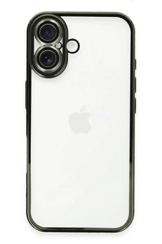 CepteToptan iPhone 16 Plus Kılıf Lensli Silikon - Yeşil - DROPX5837-1748