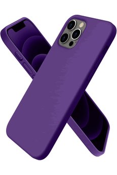 CepteToptan iPhone 12 Pro Kılıf First Silikon - Mürdüm - DROPX7825-9870