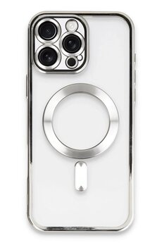 CepteToptan iPhone 16 Pro Max Kılıf Kross Magneticsafe Kapak - Gümüş - DROPX2708-3627