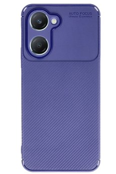 CepteToptan Vivo Y18 Kılıf Auto Focus Karbon Kapak - Lacivert - DROPX9127-8323
