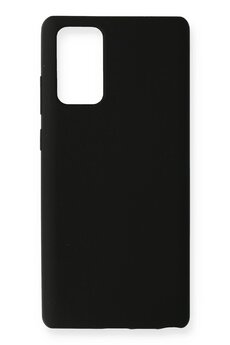 CepteToptan Samsung Galaxy Note 20 Kılıf Nano içi Kadife Silikon - Siyah - DROPX7582-4556