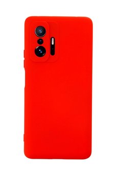 CepteToptan Xiaomi Mi 11T Pro Kılıf Nano içi Kadife Silikon - Kırmızı - DROPX5962-7531
