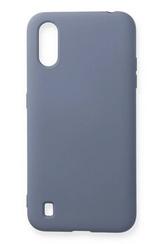 CepteToptan Samsung Galaxy A01 Kılıf Nano içi Kadife Silikon - Gri - DROPX9952-5952
