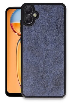 CepteToptan Samsung Galaxy A05 Kılıf Aras Deri Kapak - Lacivert - DROPX5762-1535