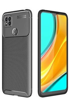CepteToptan Xiaomi Redmi 9C Kılıf Auto Focus Karbon Kapak - Siyah - DROPX4173-1480