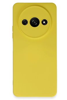 CepteToptan Xiaomi Redmi A3 4G Kılıf Nano içi Kadife Silikon - Sarı - DROPX2405-1482