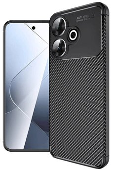 CepteToptan Xiaomi Redmi 13 4G Kılıf Auto Focus Karbon Kapak - Siyah - DROPX5762-2524