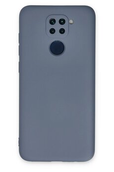 CepteToptan Xiaomi Redmi Note 9 Kılıf Nano içi Kadife Silikon - Gri - DROPX2486-2712