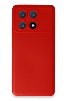CepteToptan Xiaomi Poco X6 Pro Kılıf Nano içi Kadife Silikon - Kırmızı - DROPX8039-3755