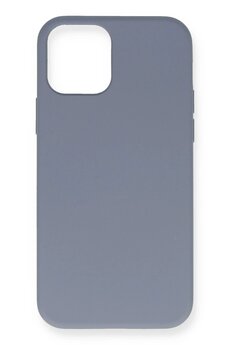 CepteToptan iPhone 12 Pro Max Kılıf Nano içi Kadife Silikon - Gri - DROPX7919-5129