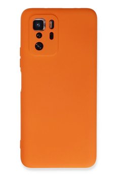CepteToptan Xiaomi Poco X3 GT Kılıf Nano içi Kadife Silikon - Turuncu - DROPX1604-8866