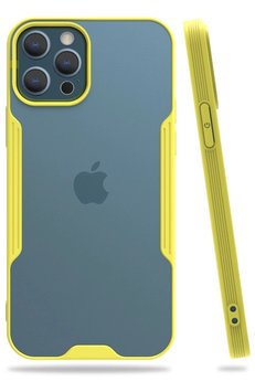 CepteToptan iPhone 12 Pro Max Kılıf Platin Silikon - Sarı - DROPX8221-5151