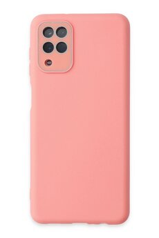 CepteToptan Samsung Galaxy A22 Kılıf Lansman Glass Kapak - Pembe - DROPX5597-5297