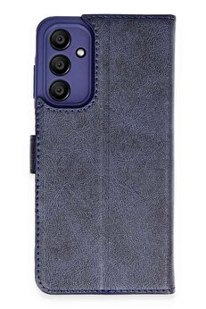 CepteToptan Samsung Galaxy A15 4G Kılıf Trend S Plus Kapaklı Kılıf - Lacivert - DROPX2609-4457