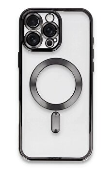 CepteToptan iPhone 16 Pro Kılıf Kross Magneticsafe Kapak - Siyah - DROPX9858-1697