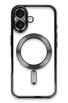 CepteToptan iPhone 16 Plus Kılıf Kross Magneticsafe Kapak - Siyah - DROPX5281-9293