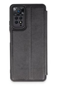 CepteToptan Xiaomi Redmi Note 12 Pro 4G Kılıf Flip Cover - Siyah - DROPX6785-1027