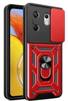 CepteToptan İnfinix Zero 30 4G Kılıf Pars Lens Yüzüklü Silikon - Kırmızı - DROPX5081-9147