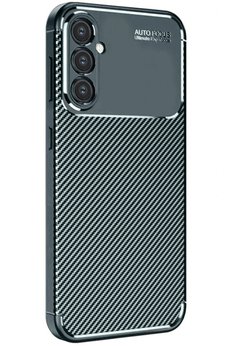 CepteToptan Samsung Galaxy S25 Plus Kılıf Auto Focus Karbon Kapak - Koyu Yeşil - DROPX6638-9460