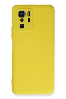 CepteToptan Xiaomi Poco X3 GT Kılıf Nano içi Kadife Silikon - Sarı - DROPX1558-2995