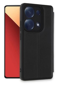 CepteToptan Xiaomi Redmi Note 13 Pro 4G Kılıf Flip Cover - Siyah - DROPX4438-7752
