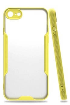 CepteToptan iPhone 7 Kılıf Platin Silikon - Sarı - DROPX8133-6872
