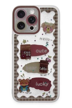 CepteToptan iPhone 14 Pro Max Kılıf Sweet Desenli Silikon Kapak - Şeffaf - DROPX2805-9697