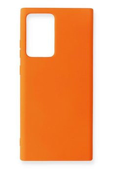 CepteToptan Samsung Galaxy Note 20 Ultra Kılıf Nano içi Kadife Silikon - Turuncu - DROPX3862-8201