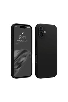 CepteToptan iPhone 16 Kılıf First Silikon - Siyah - DROPX5133-3034
