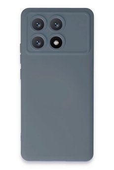 CepteToptan Xiaomi Poco X6 Pro Kılıf Nano içi Kadife Silikon - Gri - DROPX1468-7463