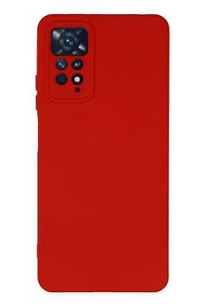 CepteToptan Xiaomi Redmi Note 11 Pro Kılıf Nano içi Kadife Silikon - Kırmızı - DROPX9064-6828