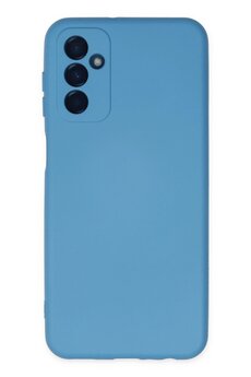 CepteToptan Samsung Galaxy M23 Kılıf Nano içi Kadife Silikon - Mavi - DROPX1086-2452