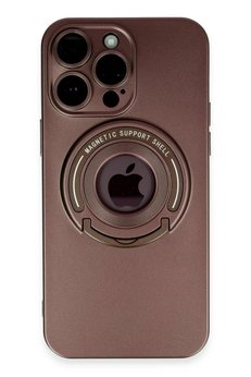 CepteToptan iPhone 13 Pro Max Kılıf Lukka Magneticsafe Kapak - Kahverengi - DROPX5590-9441