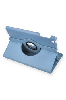 CepteToptan iPad Mini 1 Kılıf 360 Tablet Deri Kılıf - Turkuaz - DROPX8757-4354