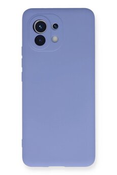 CepteToptan Xiaomi Mi 11 Kılıf Nano içi Kadife Silikon - Lila - DROPX6962-7881